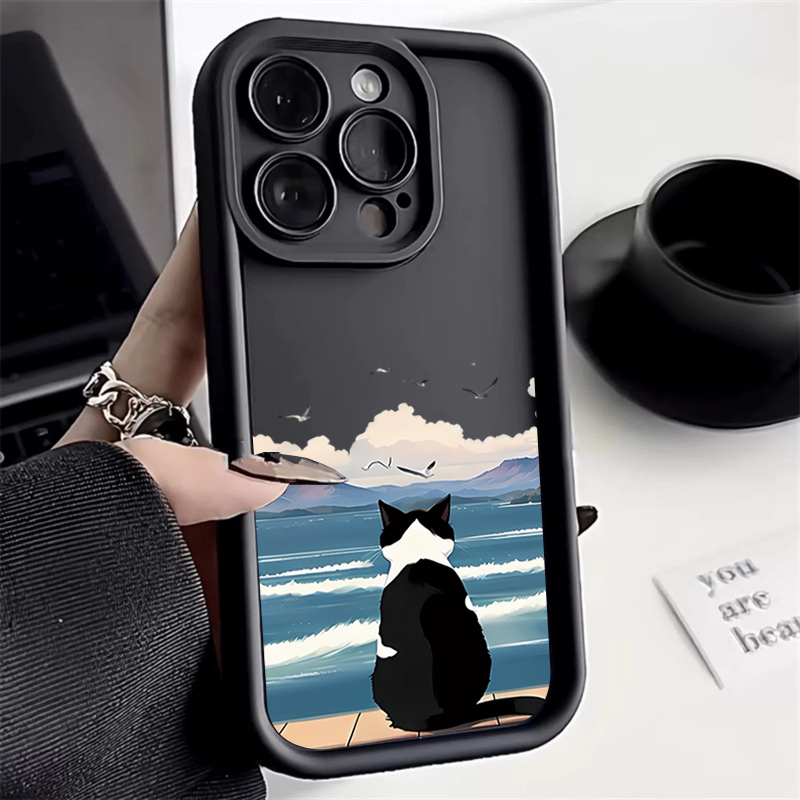 Cute Cat Watching the Sea Phon - Watch Xs8 评论和价格