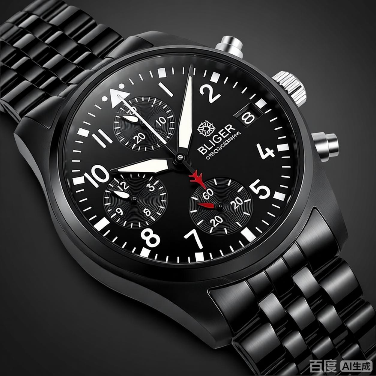 BLIGER Full Black Brushed 38mm - Analog Quartz Watch 评论和价格