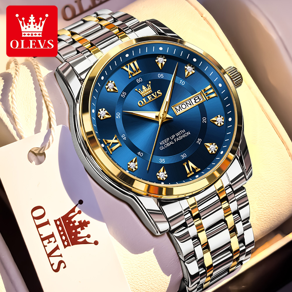 OLEVS Brand Fashion men's watc - Analog Quartz Watch 评论和价格