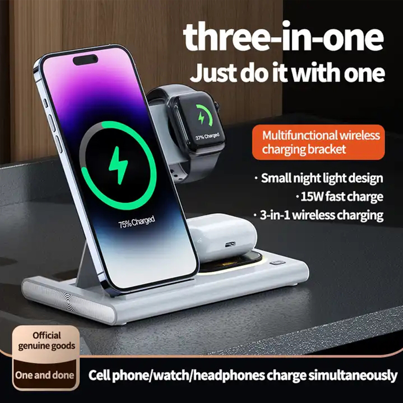 3 In 1 Wireless Charger For iP - Watch Xs8 评论和价格