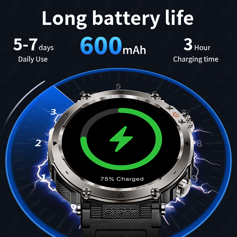 New Military Outdoor Smartwatc - Smartwatch Watches For Mens 评论和价格