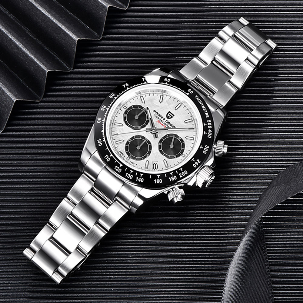 PAGANI DESIGN 40mm New VK63 Ch - Anti-Magnetic Watch 评论和价格