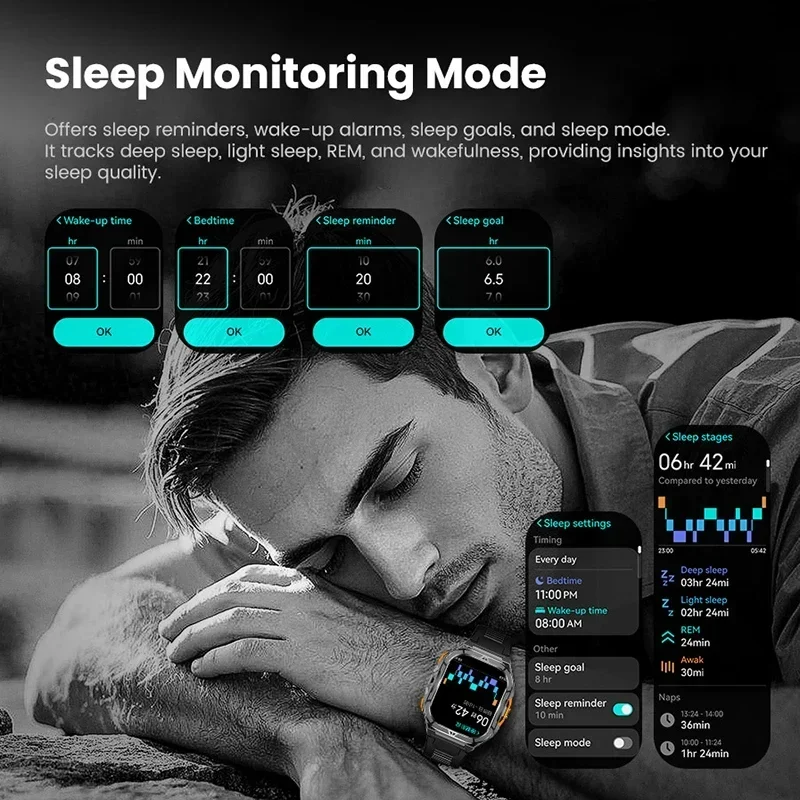 Luxury AMOLED Smartwatch Real  - Smartwatch Health Watches 评论和价格
