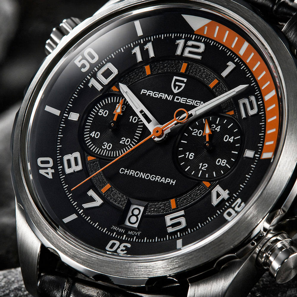 PAGANI DESIGN Classic Leather  - Anti-Magnetic Watch 评论和价格