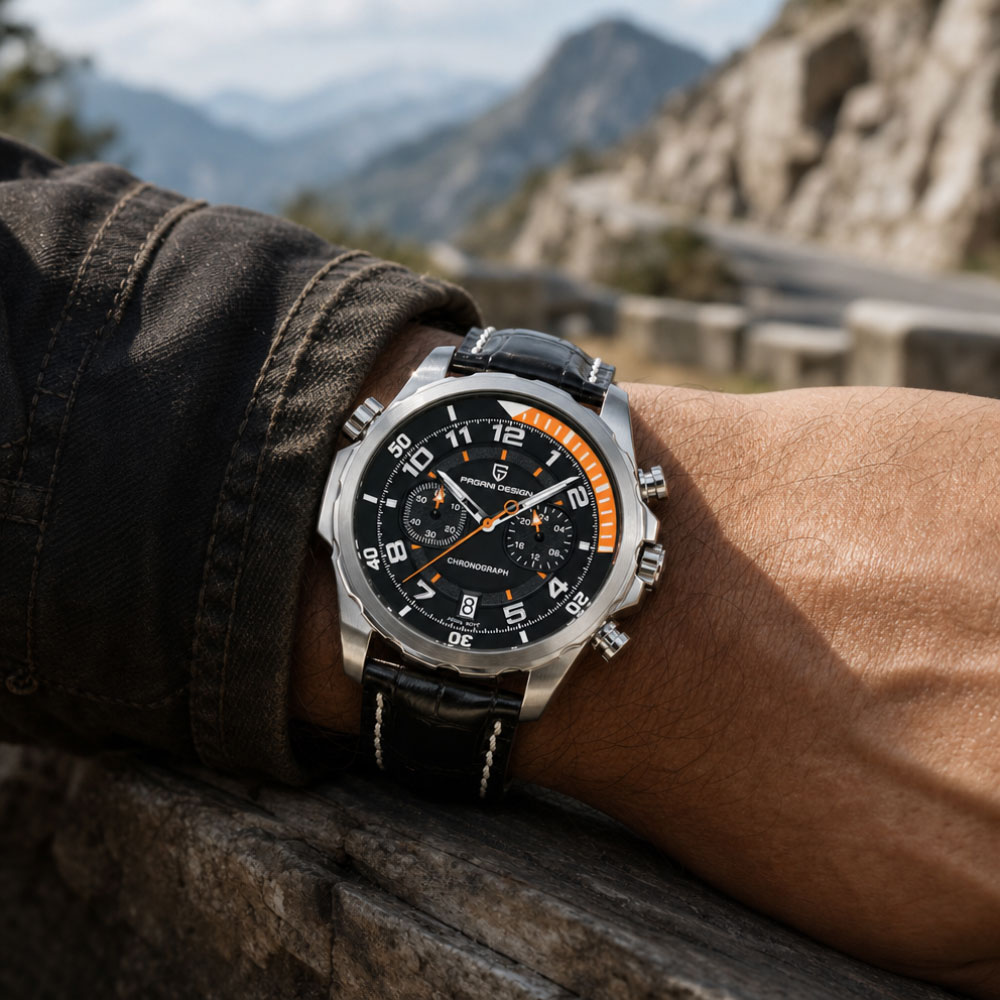 PAGANI DESIGN Classic Leather  - Anti-Magnetic Watch 评论和价格
