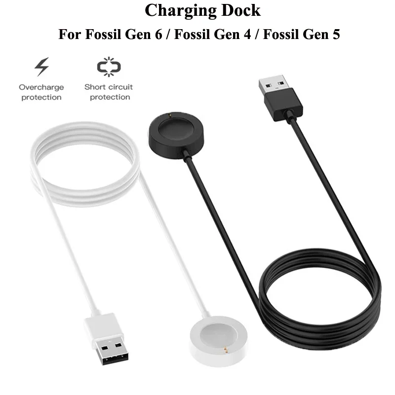 1M USB Magnetic Fast Charger D - Fossil Watches Smartwatch Charger 评论和价格