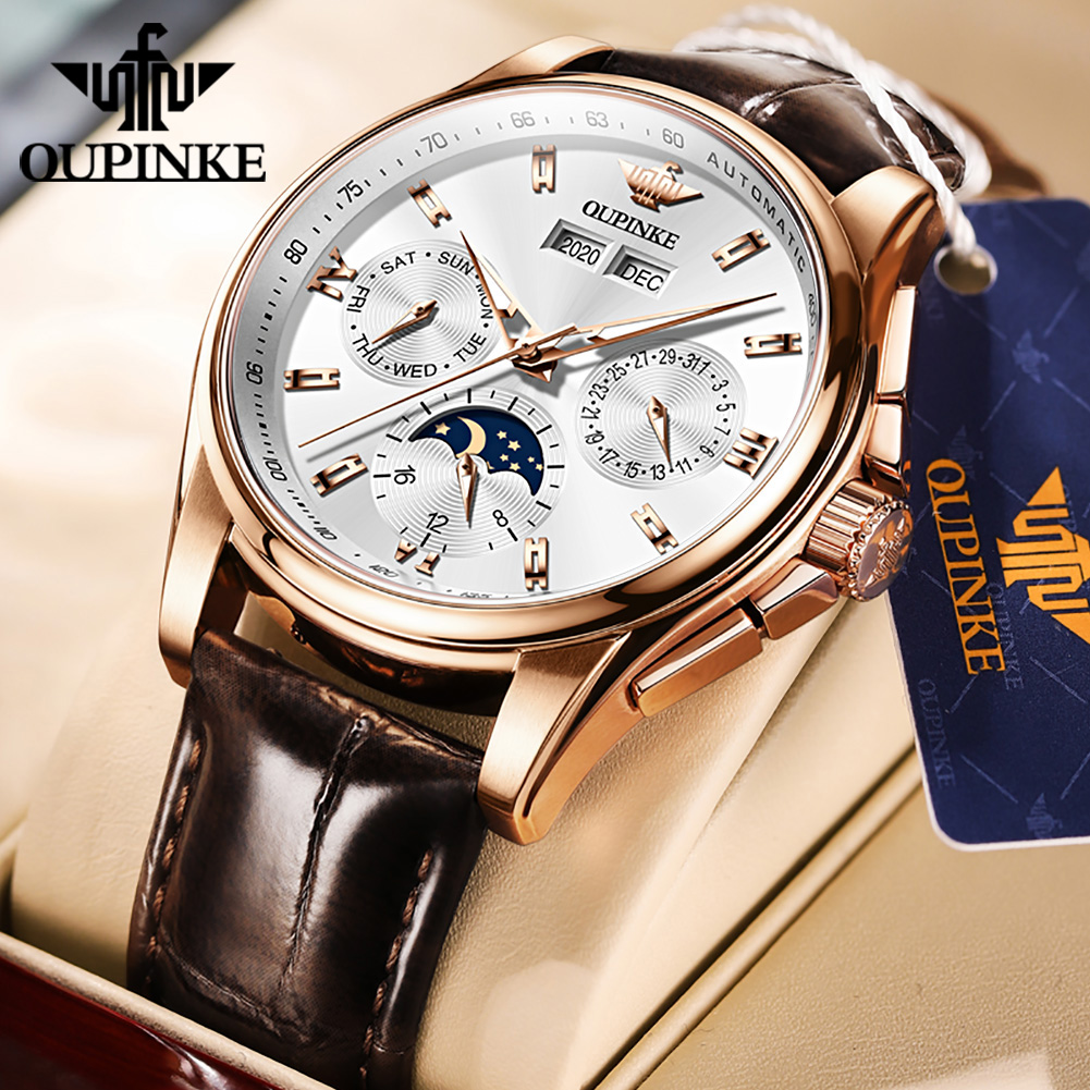 OUPINKE Men's Watches Casual T - Anti-Magnetic Watch 评论和价格