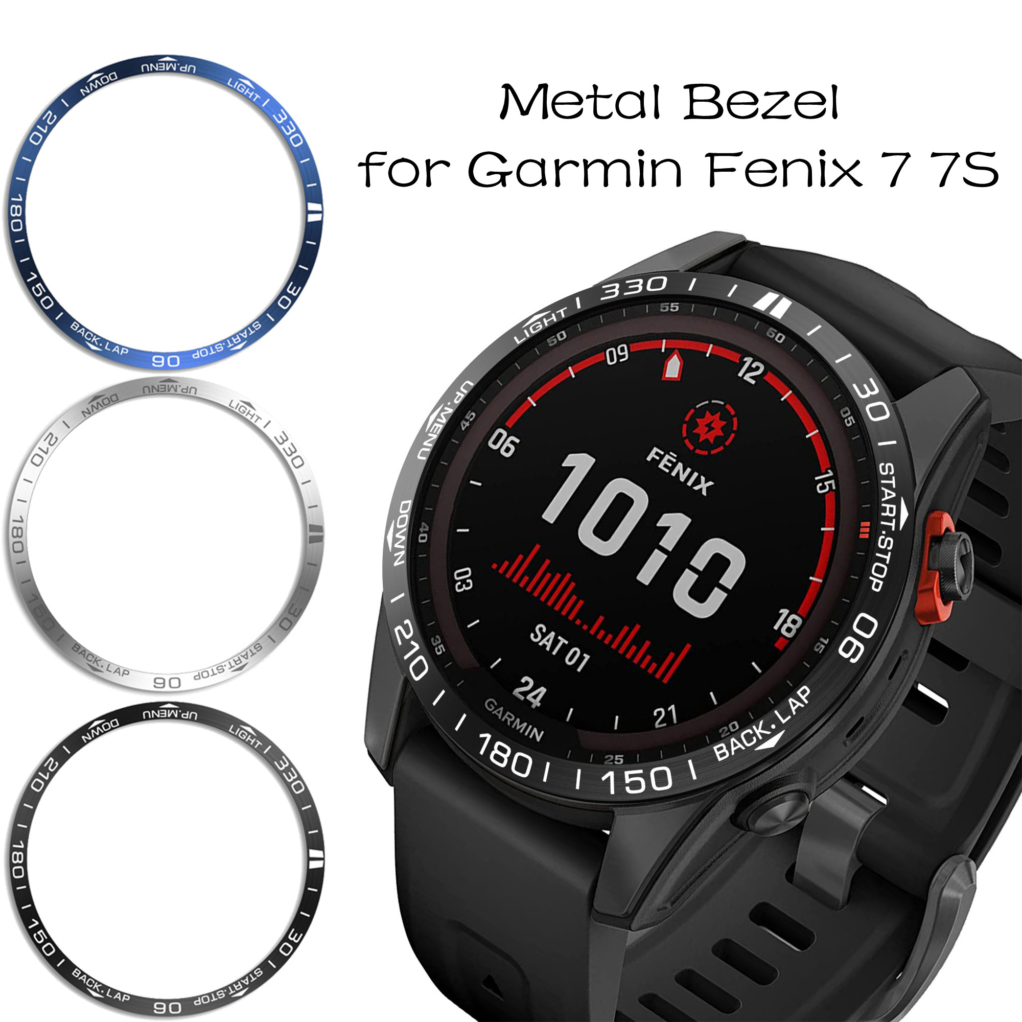 Metal Styling Bezel for Garmin - Smartwatch Ring Watches 评论和价格