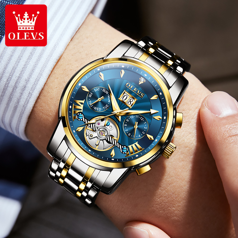 OLEVS Men Watches Luxury Fashi - Anti-Magnetic Watch 评论和价格