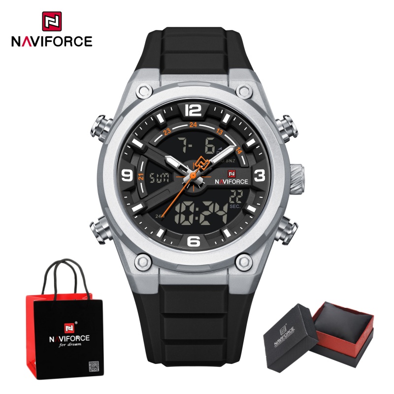 NAVIFORCE Men's Watch Dual Dis - Analog Quartz Watch 评论和价格