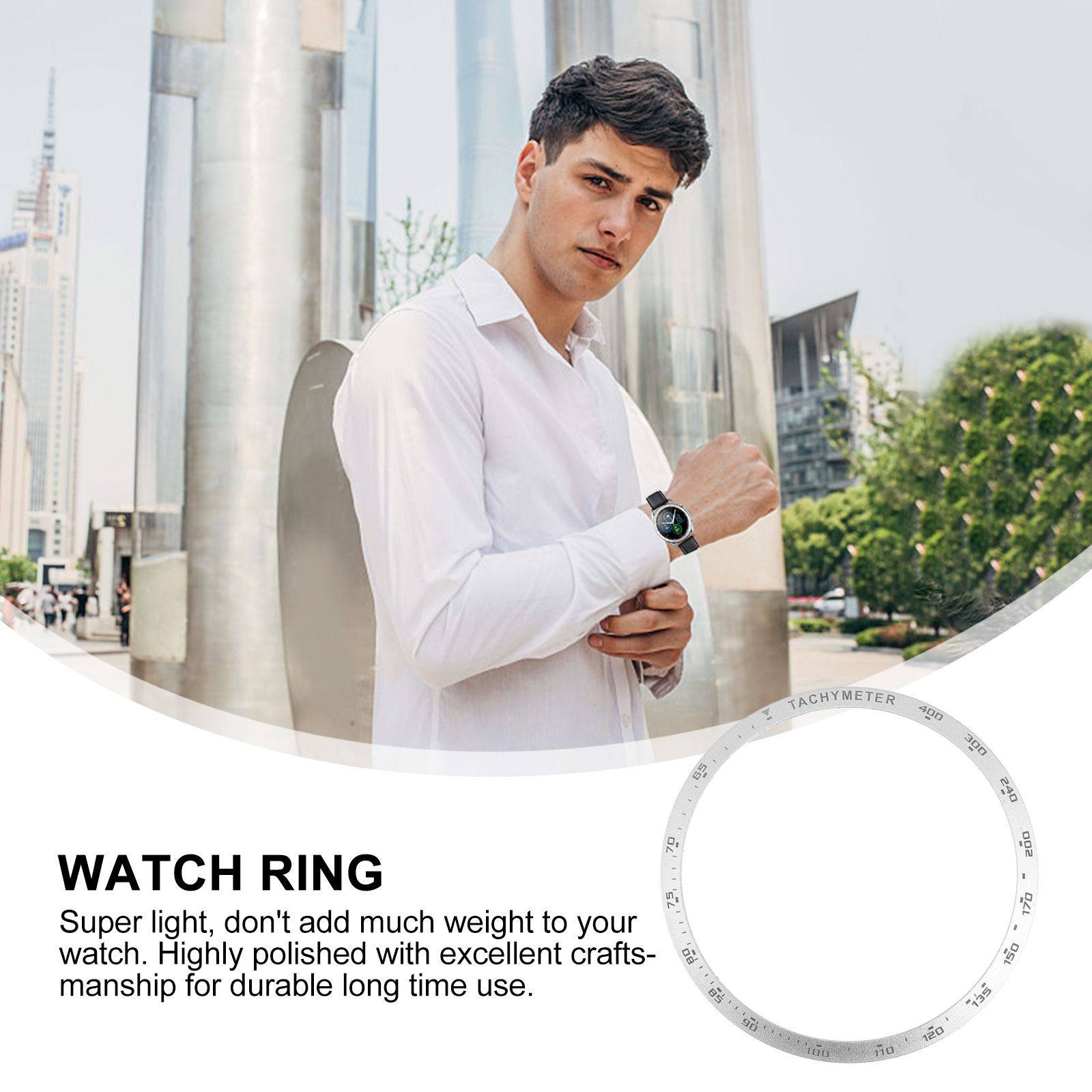 Aluminum Alloy Watch Frame Bez - Smartwatch Ring Watches 评论和价格