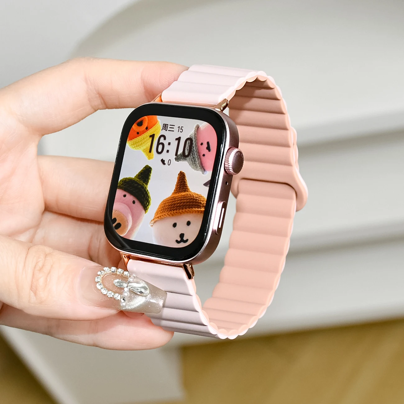 Magnetic Silicone Strap For Hu - Watches Original 评论和价格