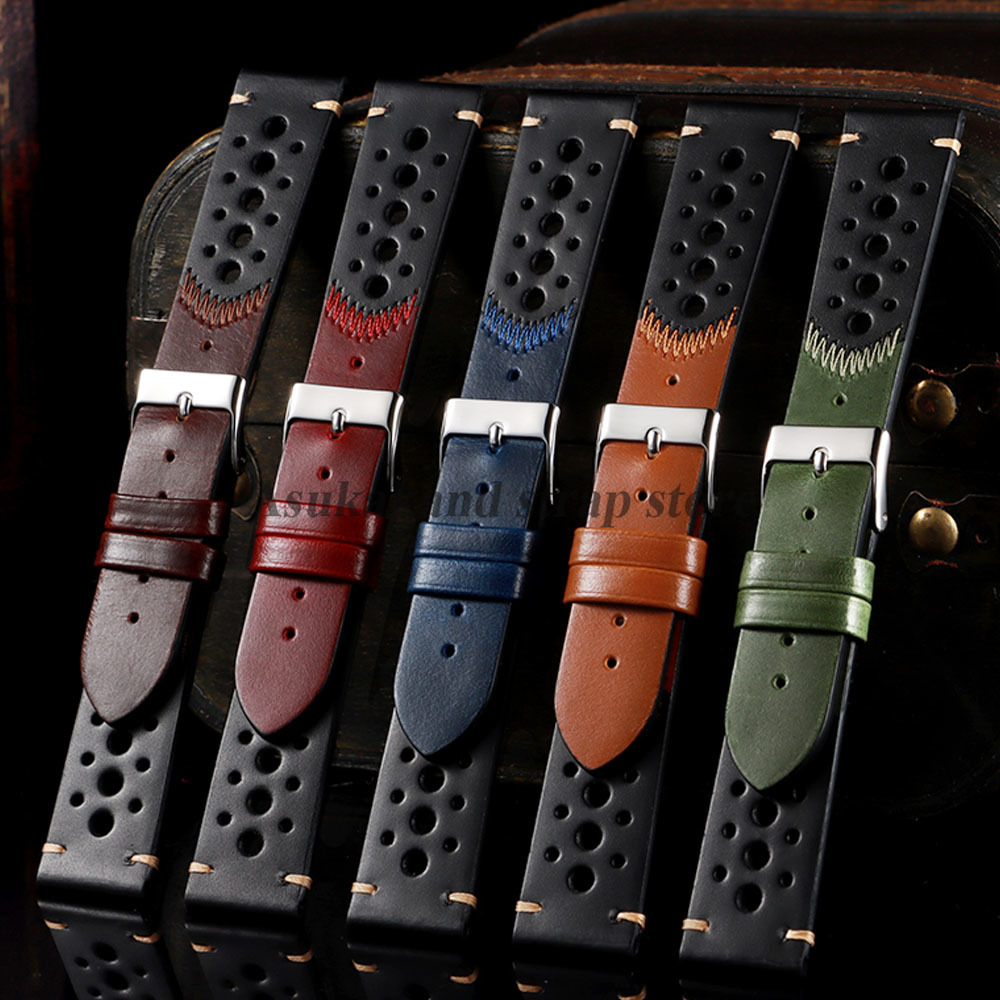 New Oil Wax Leather Watch Stra - Omega Watches Smartwatch 评论和价格
