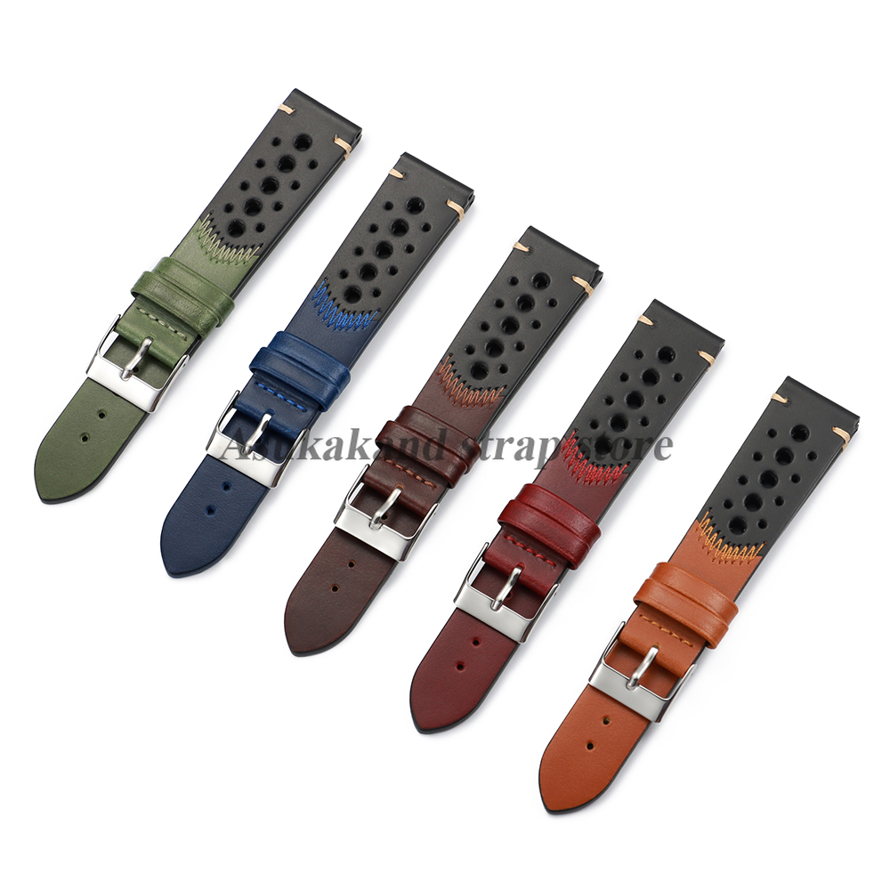 New Oil Wax Leather Watch Stra - Omega Watches Smartwatch 评论和价格
