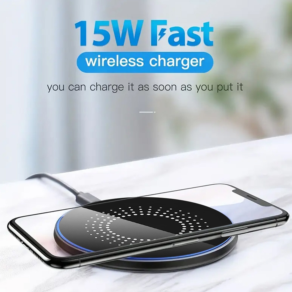 15W fast charging wireless cha - Smartwatch Watches Compatible With Iphone 评论和价格