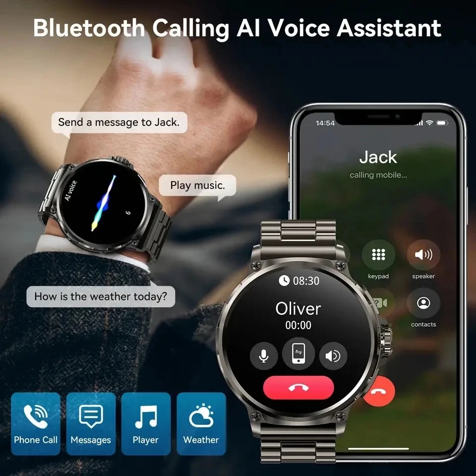 Bluetooth Call 360*360 1.85-In - Smartwatch Watches For Mens 评论和价格